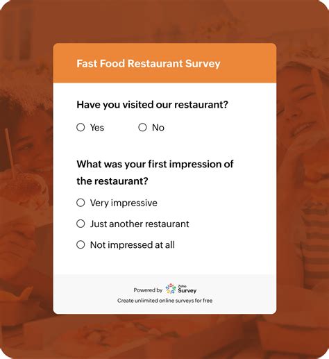 fast food survey|34 food survey questions your restaurant should ask .